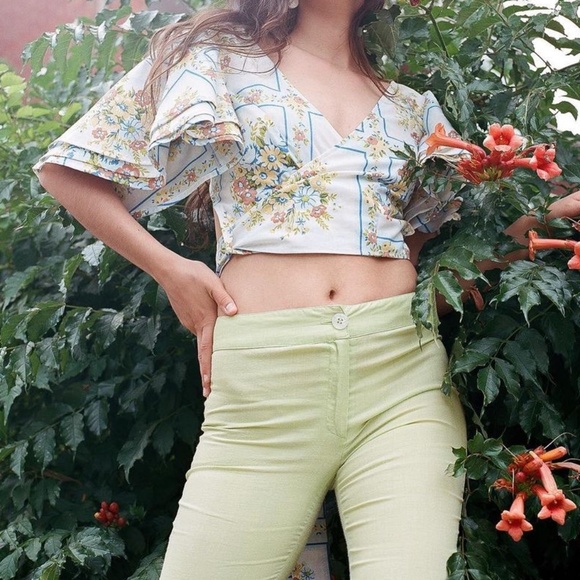 OOAK Heavy Flow “Moon” wrap top in Vienna, size S - Picture 2 of 9